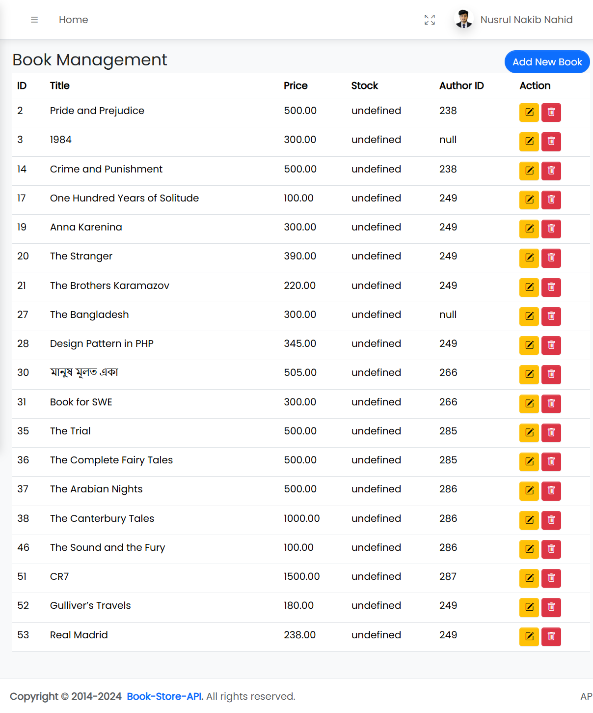 Online Bookshop Management