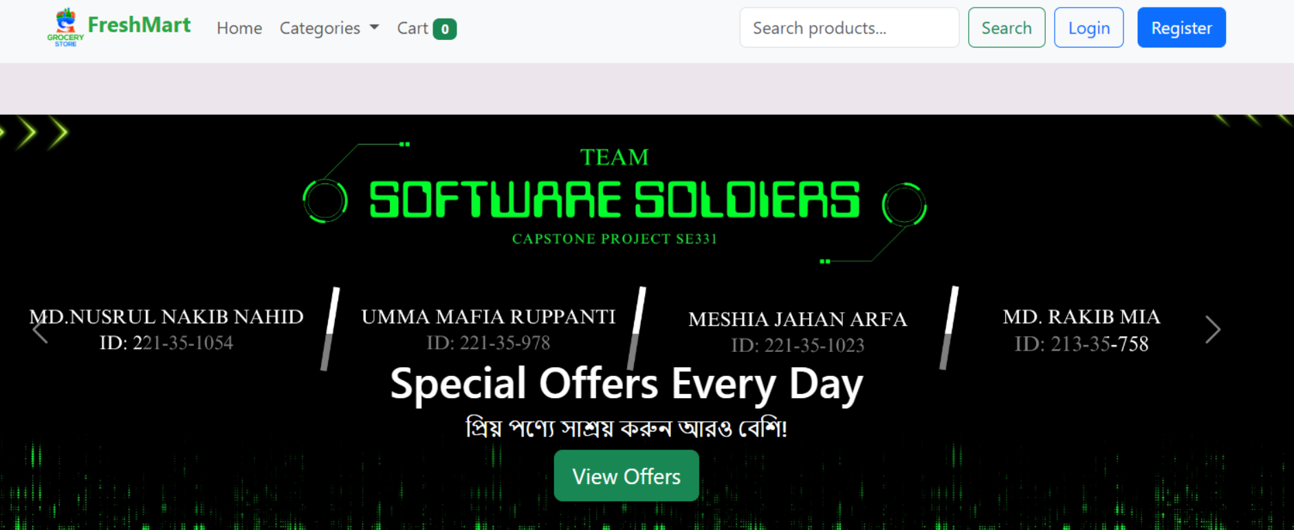 FreshMart Grocery Shop